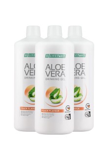 3x Aloe Vera Drinking Gel Peach Flavour (Set)